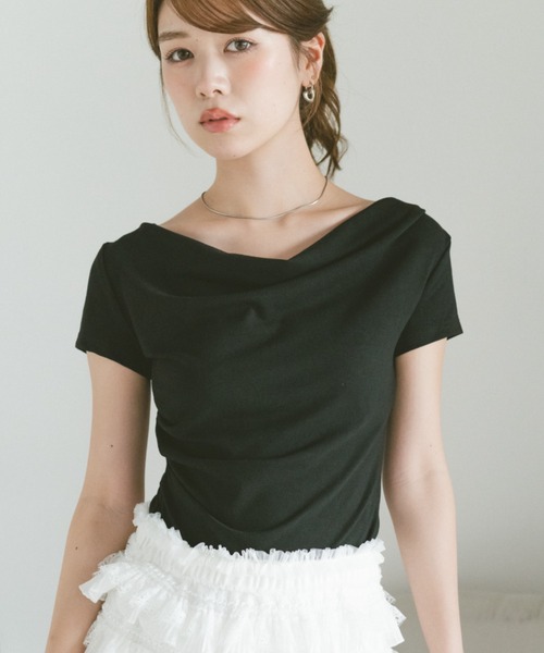 tシャツ 半袖 フィットドレープカットソー レディース | VANNIE U | 21