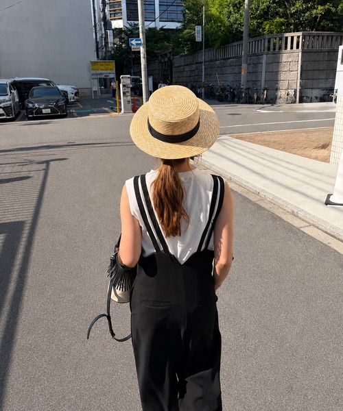 未使用★ANDREA & CO★サロペット★オーバーオール★フリルストラップ I-SOOK（アイスー） サロペット オーバーオール ダブルストラップ