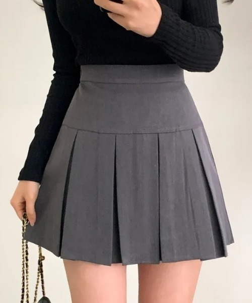 HAILY スカート インナーパンツ付きフレアミニプリーツスカート