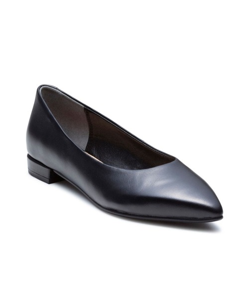 美品 リーガル REGAL フラットシューズ パンプス 24 ブラックF37R REGAL（リーガル） フラットパンプス 23.5 ブラック レディース