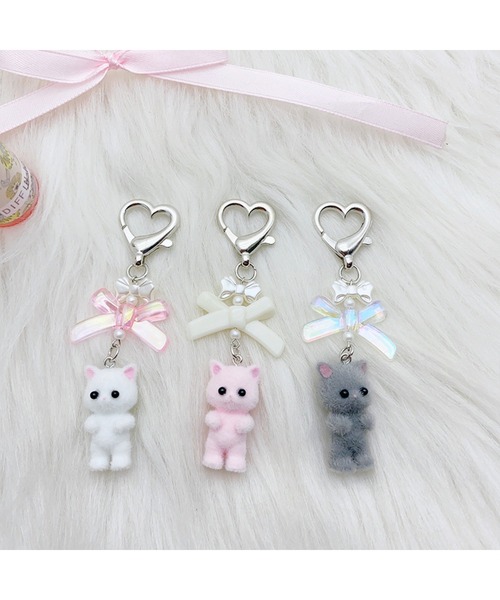 CERCA キーホルダー 「Bls」「ZA」「Bling Leads」ゆめかわ ねこ