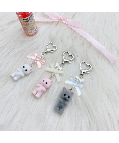 CERCA キーホルダー 「Bls」「ZA」「Bling Leads」ゆめかわ ねこ