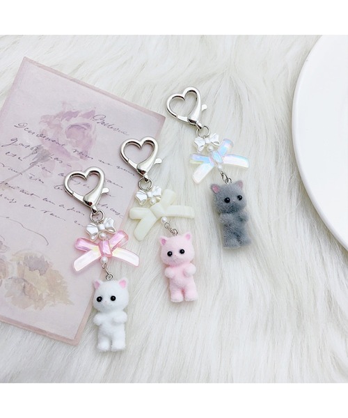CERCA キーホルダー 「Bls」「ZA」「Bling Leads」ゆめかわ ねこ