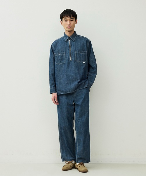 「UNION HERCULES MADE」 長袖シャツ 38 インディゴブルー メンズ_画像3