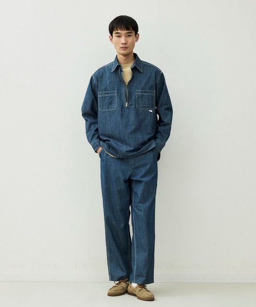 「UNION HERCULES MADE」 長袖シャツ 38 インディゴブルー メンズ_画像4