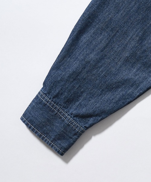 「UNION HERCULES MADE」 長袖シャツ 38 インディゴブルー メンズ_画像9