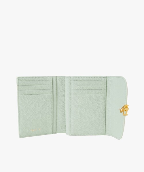 agnes b.（アニエスベー） 財布 レザー 三つ折り ウォレット ”The b