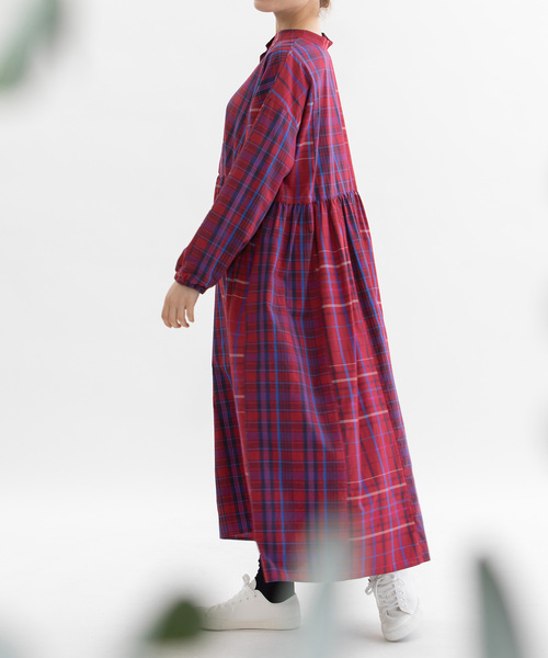 「nop de nod」 長袖ワンピース M レッド レディース_画像3