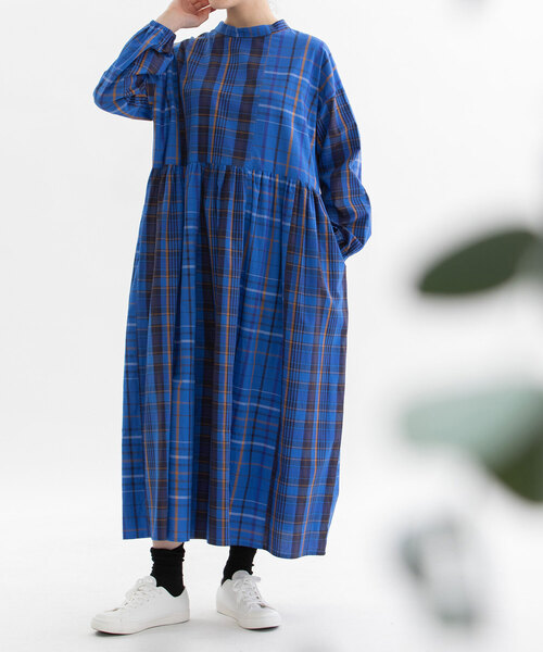 「nop de nod」 長袖ワンピース M レッド レディース_画像9