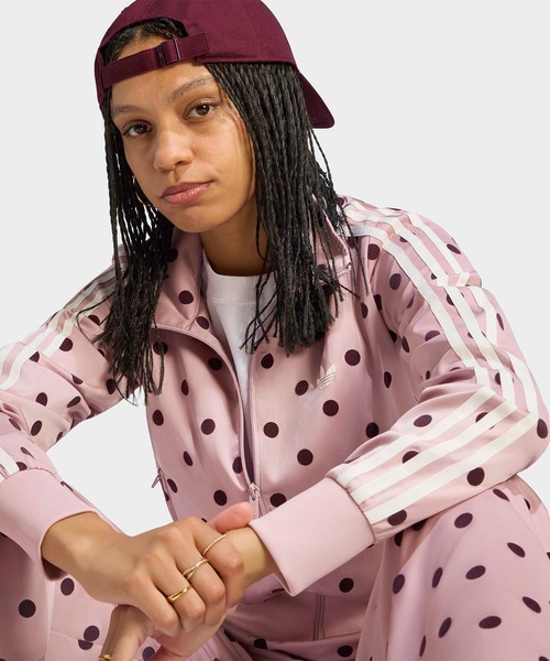 adidas（アディダス） ジャージ サテン ポルカドット TTトラックトップ