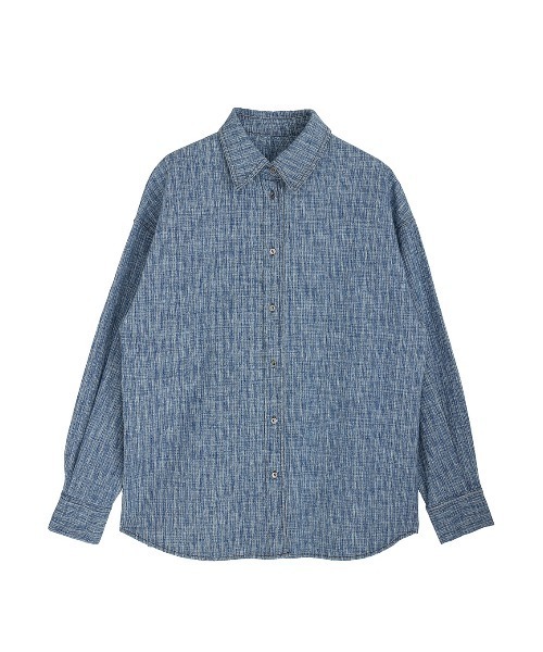 Ameri（アメリ） tシャツ BUSTIER SET OVER DENIM HICKORY SHIRT