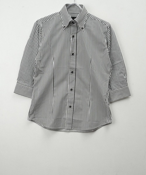 garsonwave（ギャルソンウェーブ） シャツ 日本製ブロードデュエボタン