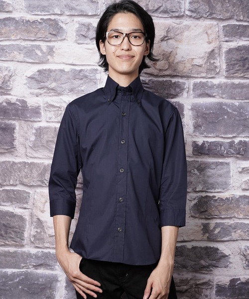 garsonwave（ギャルソンウェーブ） シャツ 日本製ブロードデュエボタン