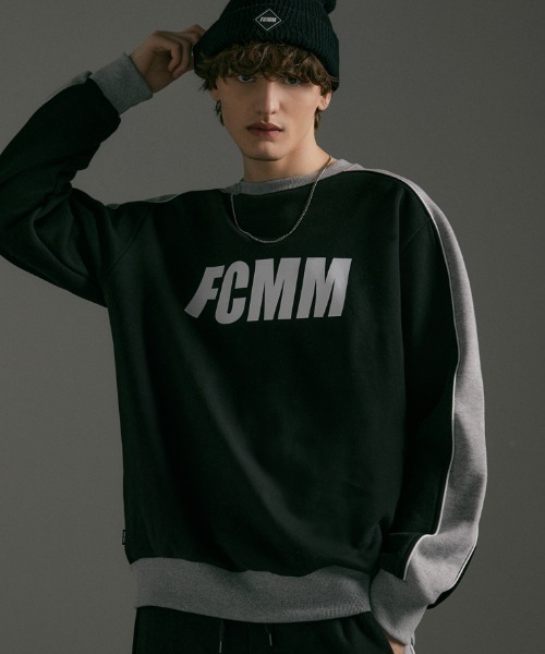 fcmm ロゴスウェット 新品未使用 FCMM スウェット COLOR BLOCK CLASSIC SWEATSHIRTS/カラー