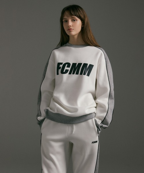 fcmm ロゴスウェット 新品未使用 FCMM スウェット COLOR BLOCK CLASSIC SWEATSHIRTS/カラー