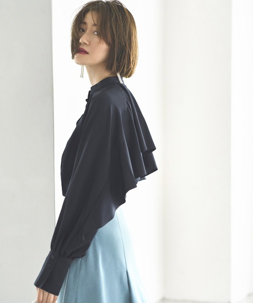 rouje frou frouブラウス Original blue straight jeans with vintage cut | Rouje