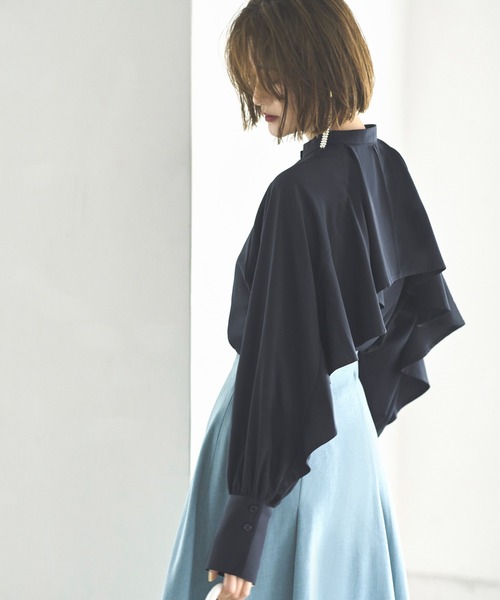RUIRUE BOUTIQUE ブラウス シャツ 洗える ｜ バックケープバンド