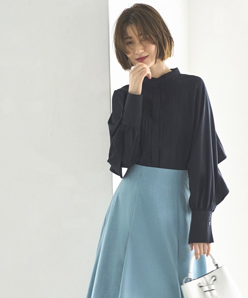 RUIRUE BOUTIQUE ブラウス シャツ 洗える ｜ バックケープバンド