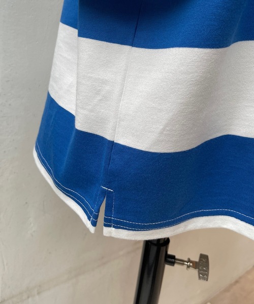 MIDIUMISOLID tシャツ ビッグボーダーチュニック レディース