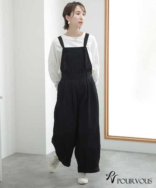 ElegChic サロペット オーバーオール バルーンサロペットパンツ
