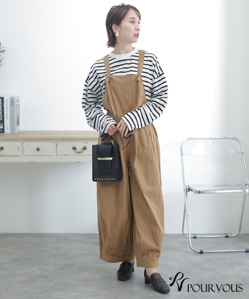 ElegChic サロペット オーバーオール バルーンサロペットパンツ