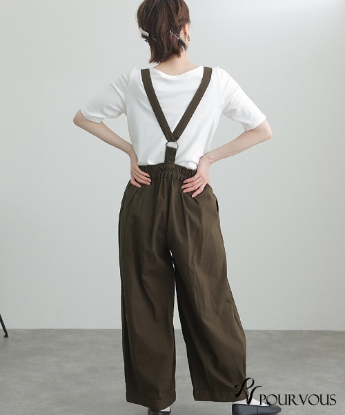 ElegChic サロペット オーバーオール バルーンサロペットパンツ
