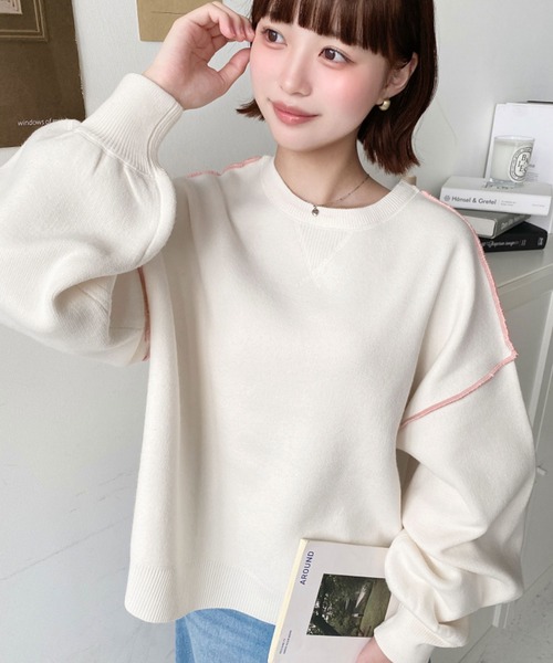 【極美品】24SS NOBLE スウェットライクニットプルオーバー 6841816s_L.jpg