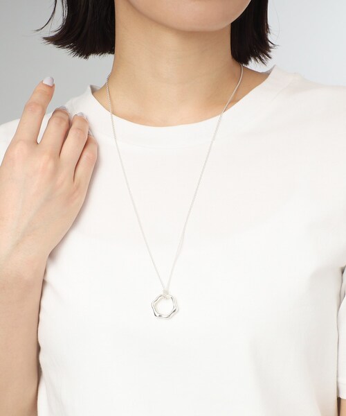 COCOSHNIK（ココシュニック） ネックレス シルバー ニュアンス