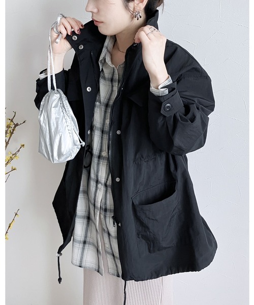 reca（レカ） コート アウター スタンドウエストシャーリング