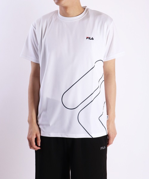 FILA(フィラ)★MEN'S_スポーツメッシュロゴ半袖Tシャツ_2色 楽天市場】【クーポンで10%OFF】 FILA フィラ Tシャツ メンズ