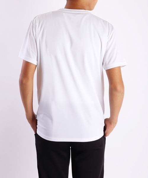 FILA ホワイト Tシャツ 半袖 メッシュ FILA tシャツ FILA/フィラ 吸汗速乾 ワンポイント ブランド ロゴ