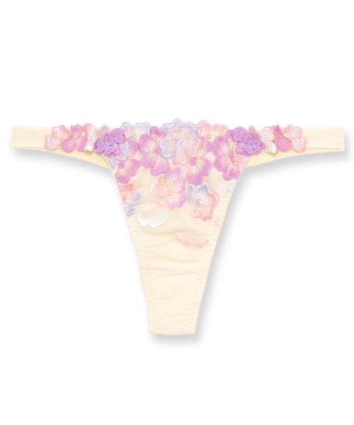 fran de lingerie（フランデランジェリー） ショーツ 可憐な花びら刺繍