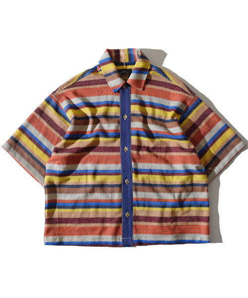 ALDIES（アールディーズ） シャツ 半袖 Mesh Rainbow Shirts 