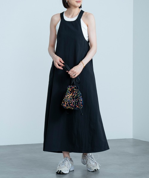 HEILIS ジャンパースカート ワッシャータフタバッククロス
