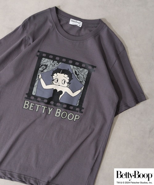 BETTY BOOP tシャツ BOOP（TM） プリント半袖Tシャツ 野球柄