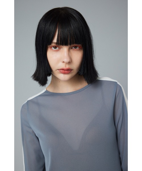 tシャツ Line mesh inner tops    ラインメッシュインナートップス レディース HeRIN.CYE tシャツ Line mesh inner tops ラインメッシュ