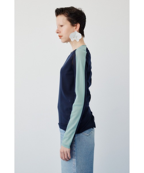 tシャツ Line mesh inner tops    ラインメッシュインナートップス レディース HeRIN.CYE tシャツ Line mesh inner tops ラインメッシュ