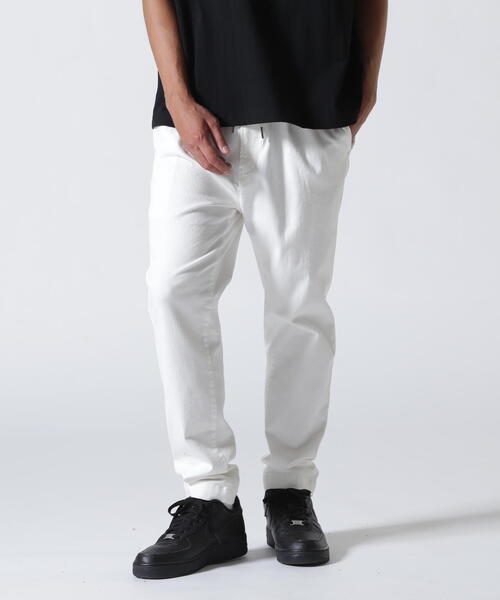 Paruruページ piuoro パンツ PIUORO(ピウオロ）JERSEY ONE TUCK DENIM PANTS