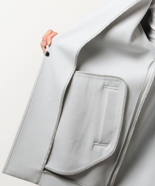 UNITED ARROWS」 ノーカラーコート 36 オフホワイト レディース 