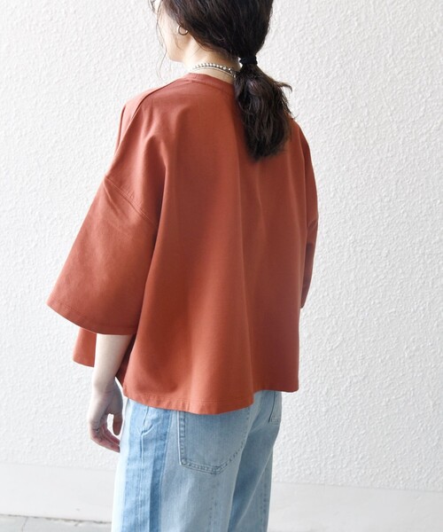 entwaハーフスリーブ SHIPS any tシャツ any:「洗濯機可能」インレイ ハーフスリーブ