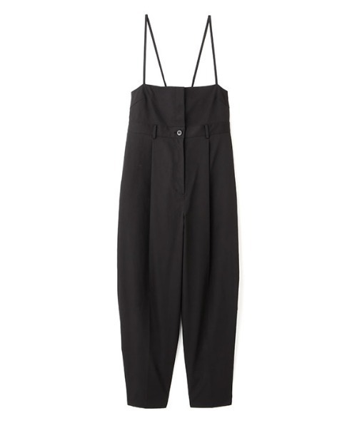 オールインワン　etre tokyo カットオフネックデニムオールインワン(S OFF WHITE