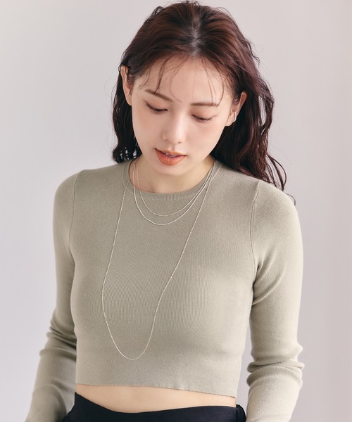 ネックレス 「silver925」デザインチェーンロングネックレス レディースの画像