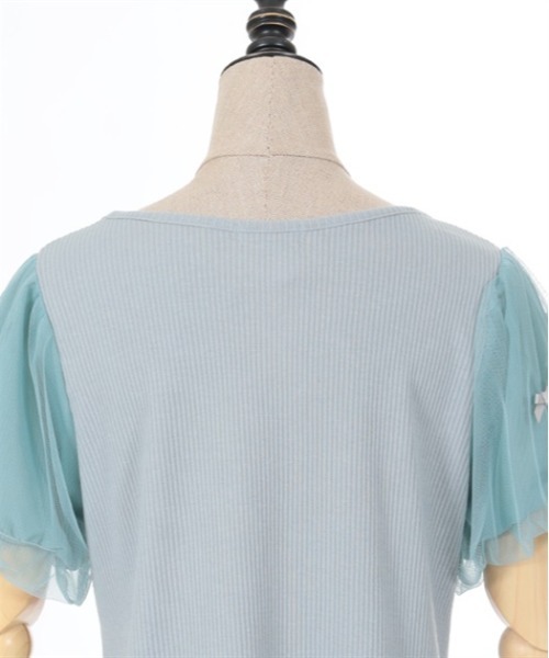 tシャツ リボンチュール カットソー レディース archives tシャツ Tシャツ リボンチュールコンパクトTOPS