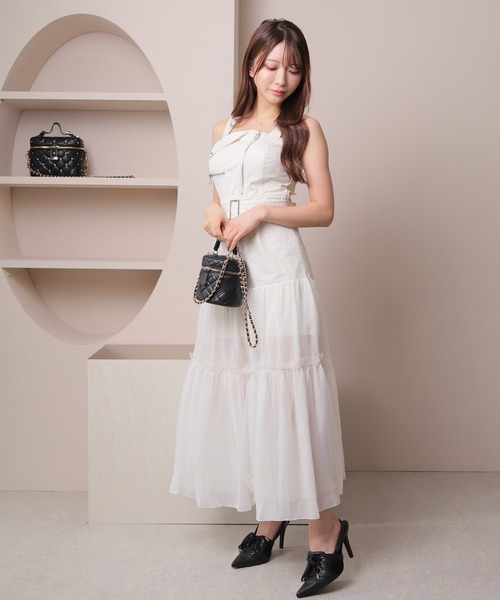 ワンピース ボリュームチュールジャンスカワンピース レディース  