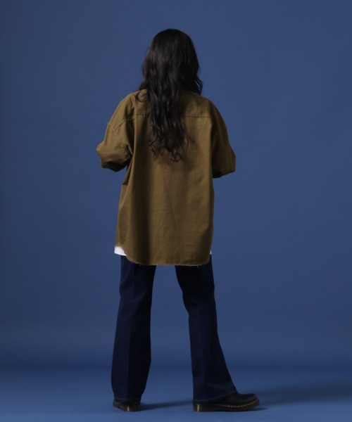ブラウス シャツ 「ZOZOTOWN限定」Chica/チカ/カットオフデザインシャツ レディース CHICA ブラウス シャツ 「ZOZOTOWN限定」Chica/チカ/カットオフ