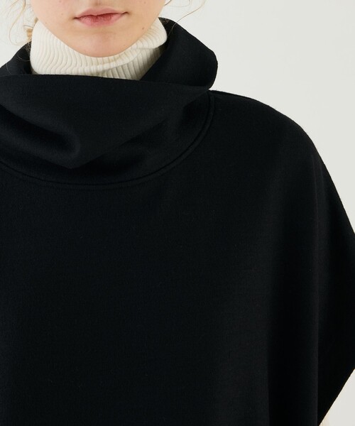 ベスト ジレ ミルドスムース スタンドネックロングベスト レディース GALERIE VIE ベスト ジレ ミルドスムース スタンドネックロング