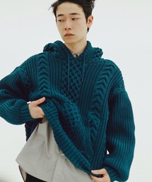 パーカー 「WEB限定」ボリュームケーブル ニット パーカー / ロングシーズン着用可能 / 超軽量 / ユニセックス メンズ レディース｜ZOZOTOWN Yahoo!店