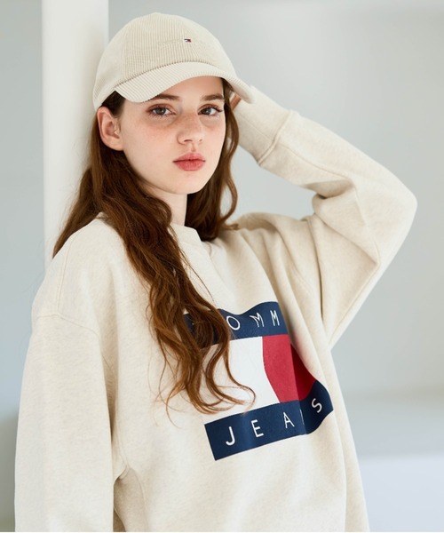 TOMMY JEANS トレーナー スウェット フラッグロゴスウェット