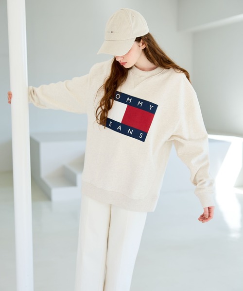 TOMMY JEANS トレーナー スウェット フラッグロゴスウェット