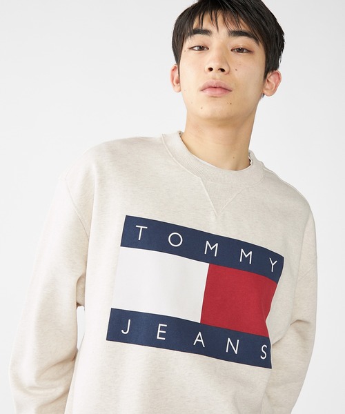 TOMMY JEANS トレーナー スウェット フラッグロゴスウェット